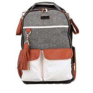 Itzy Ritzy Herringbone Diaper Bag - Coffee & Herringbone